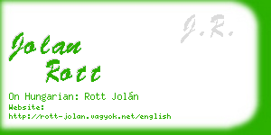 jolan rott business card